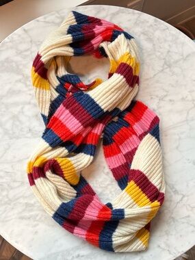BUNDLE Anthropologie beanie + multi colored scarf!
